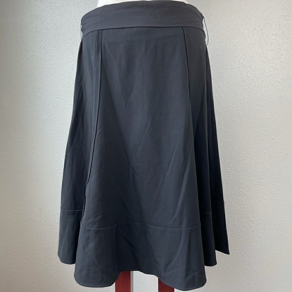 NWT Sharagano Black Belted Skirt Size 10 - Picture 5 of 6